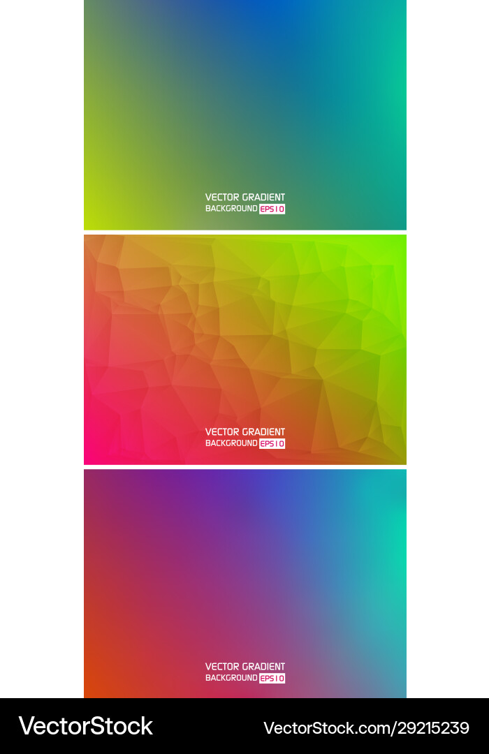 Abstract set mesh background color gradient Abstract set mesh background color gradient vector image