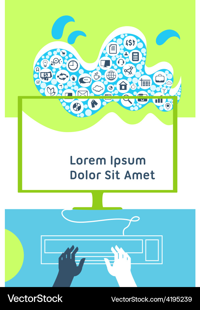 Cloud computing mobile device application network Vector Image