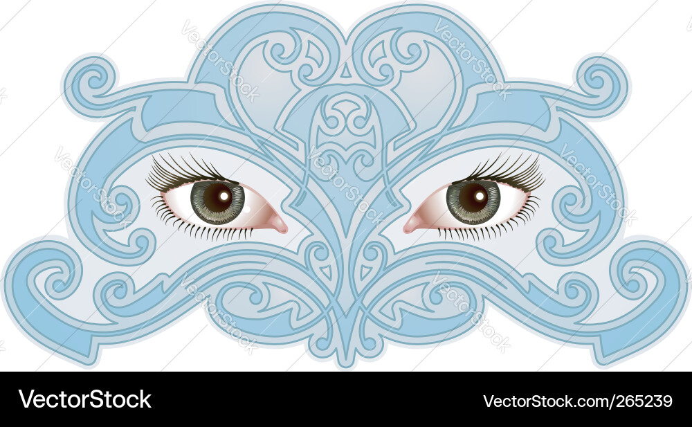 Elegant Eye Mask Pattern Vector Image