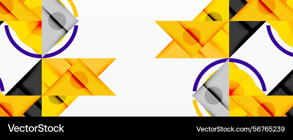 Geometric pattern features repeating shapes Geometric pattern features repeating shapes Vector Image