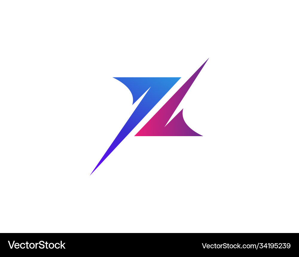 Modern double arrow logo represents letter x Modern double arrow logo represents letter x Vector Image