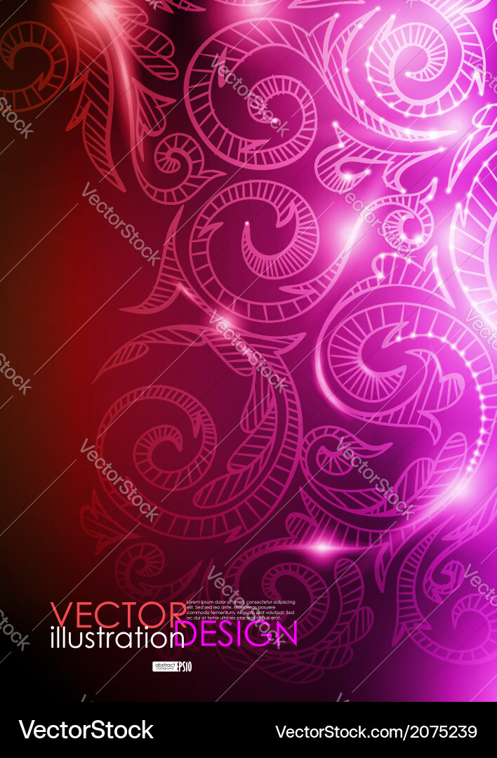 Neon pattern background Vector Image