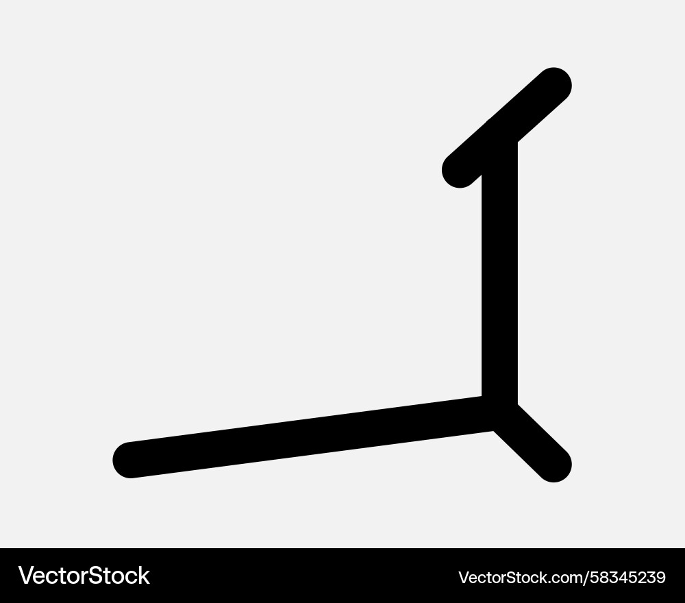 Treadmill Running Icon - Side View Vector Image