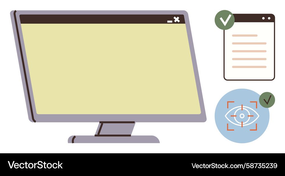 Workflow und Performance Überwachung Vektorbild