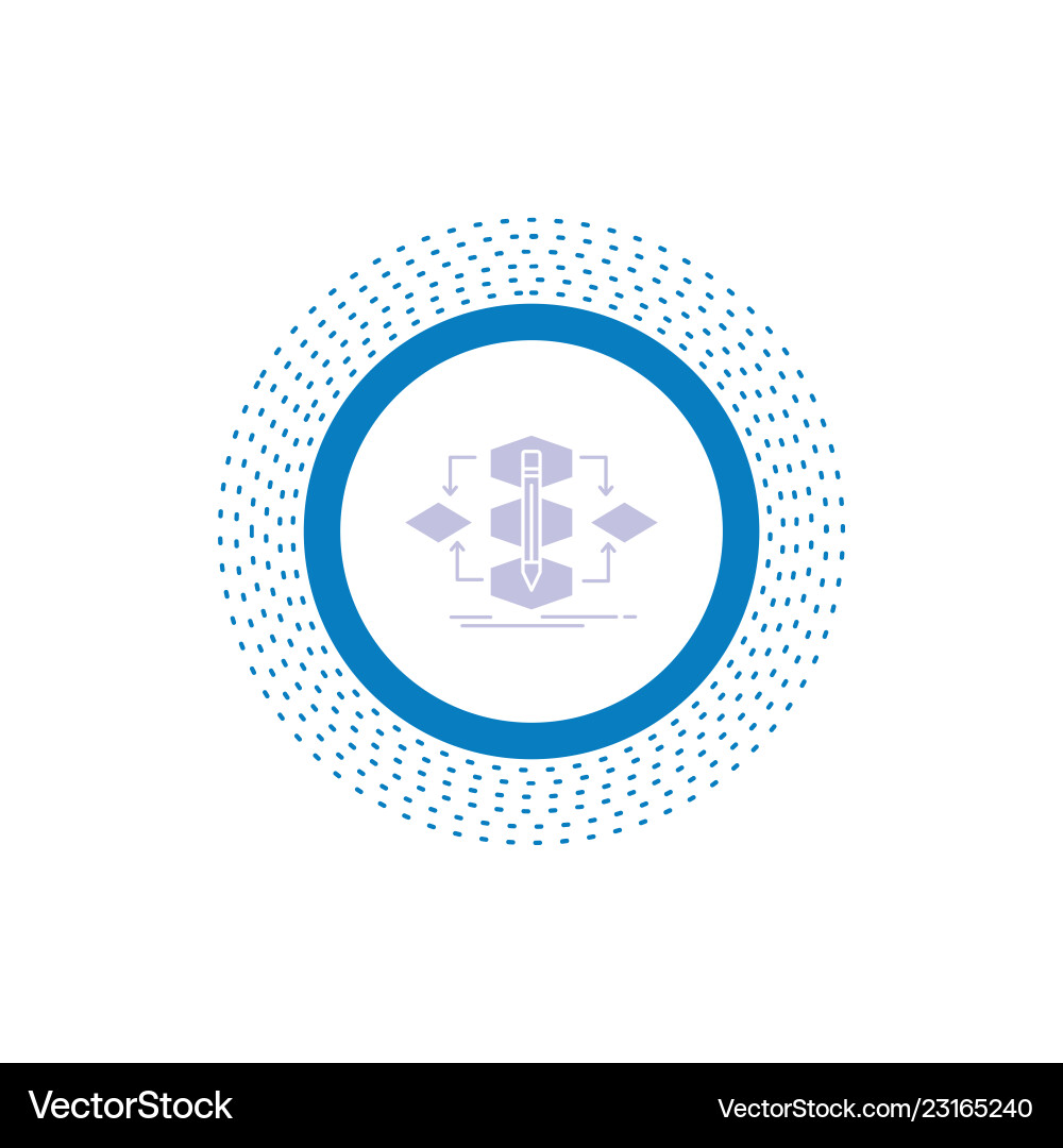 Algorithm design method model process glyph icon Algorithm design method model process glyph icon Vector Image