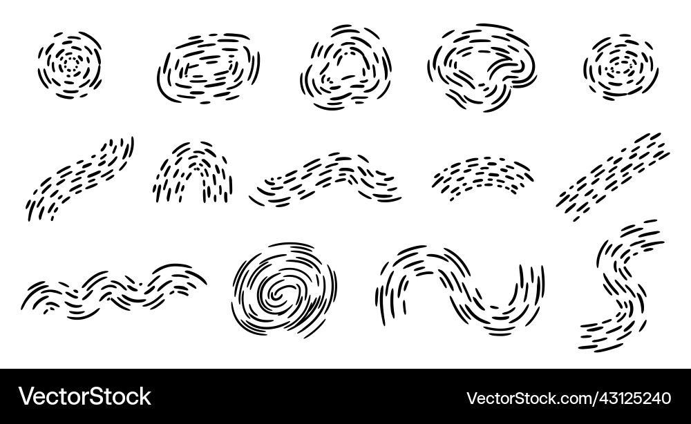 Dashed Line Abstract Shape vector image