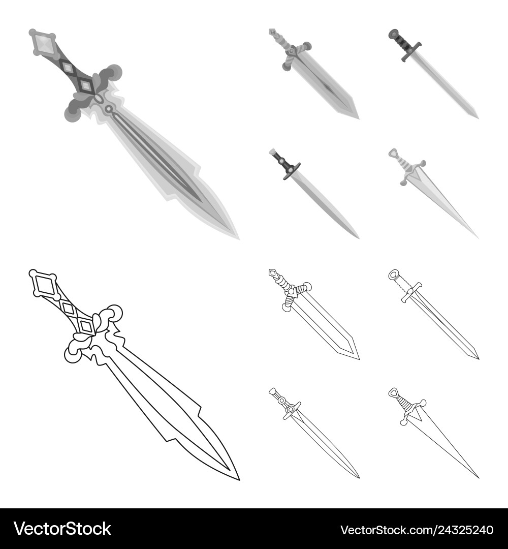 Design of game and armor symbol collection Design of game and armor symbol collection vector image