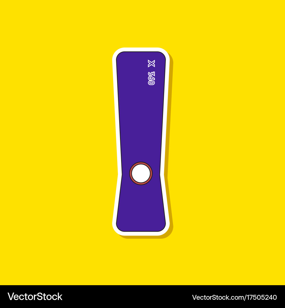 Flat icon on background game console Vector Image