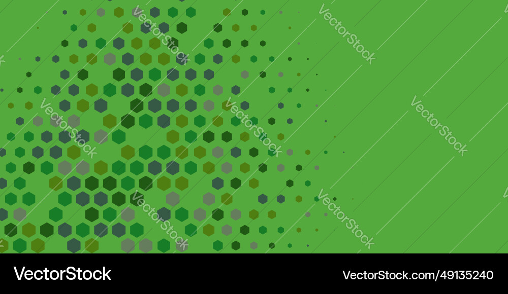 Geometric multi size hexagon with color Vector Image