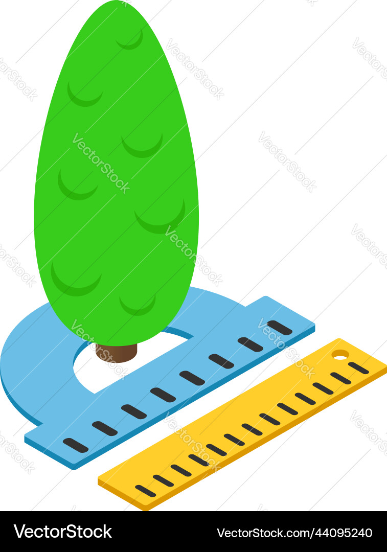 Measurement concept icon isometric decorative Measurement concept icon isometric decorative vector image