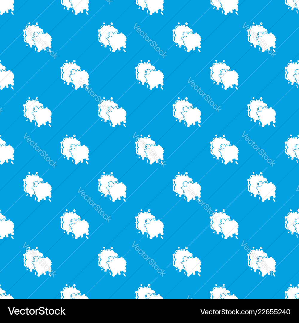 Paintball splash blob pattern seamless blue Paintball splash blob pattern seamless blue vector image