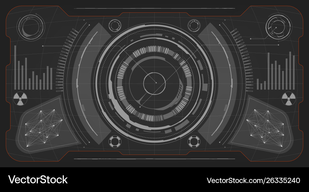 Sci-Fi HUD Display - Futuristic Interface Vector Image