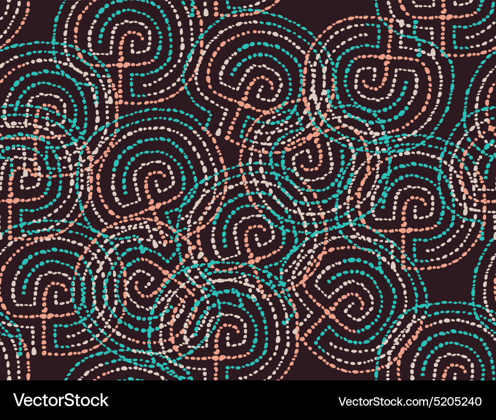 Seamless pattern with labyrinth Vector Image
