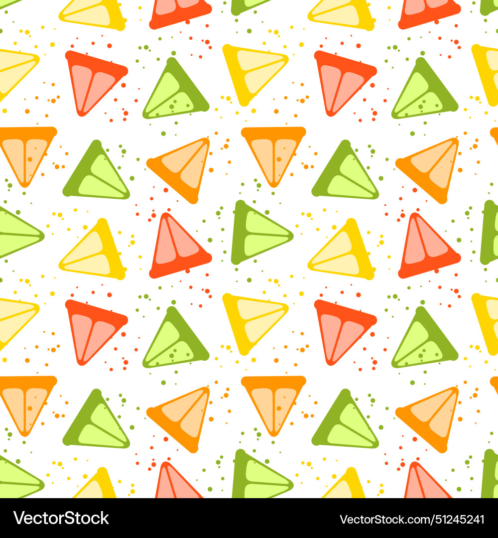 Abstract colorful citrus slices and splashes Abstract colorful citrus slices and splashes vector image