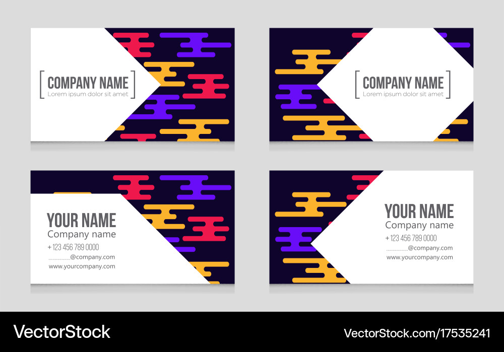Abstract layout background set for art Vector Image