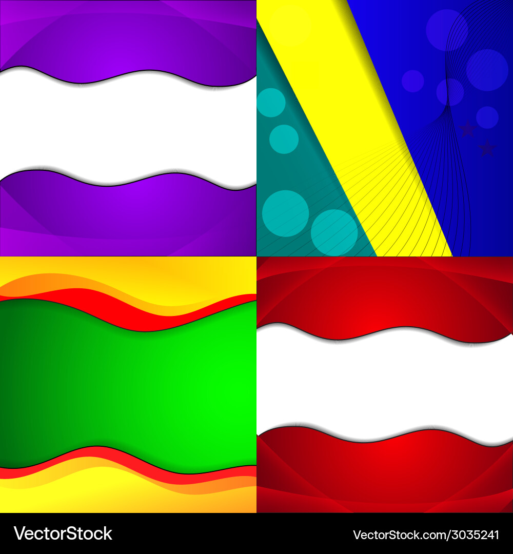 Big set of soft colored abstract background Vector Image