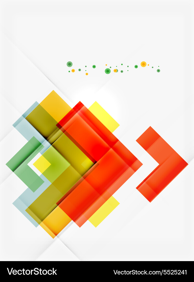Clean colorful unusual geometric pattern design Vector Image