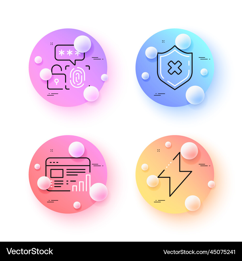 Energy biometric security and web report minimal Energy biometric security and web report minimal vector image