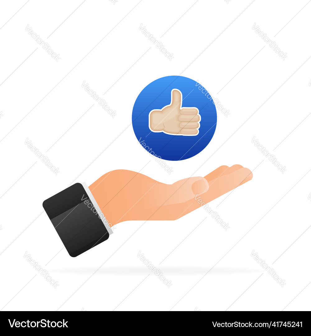 Flat like comment for web background design Flat like comment for web background design Vector Image