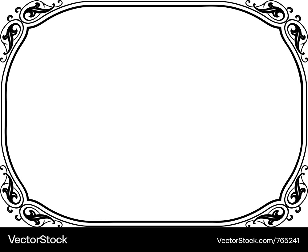 Intricate Frame Border Vector Image