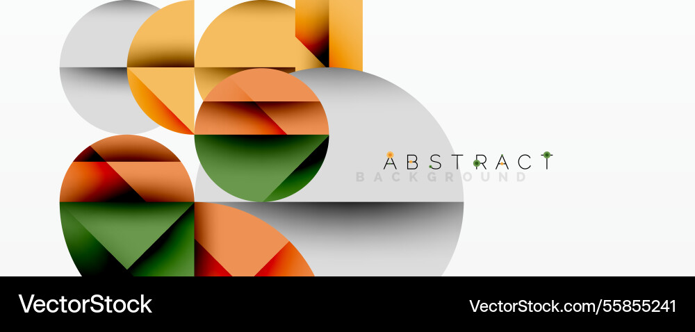 Modern abstract composition with layered circles Modern abstract composition with layered circles Vector Image
