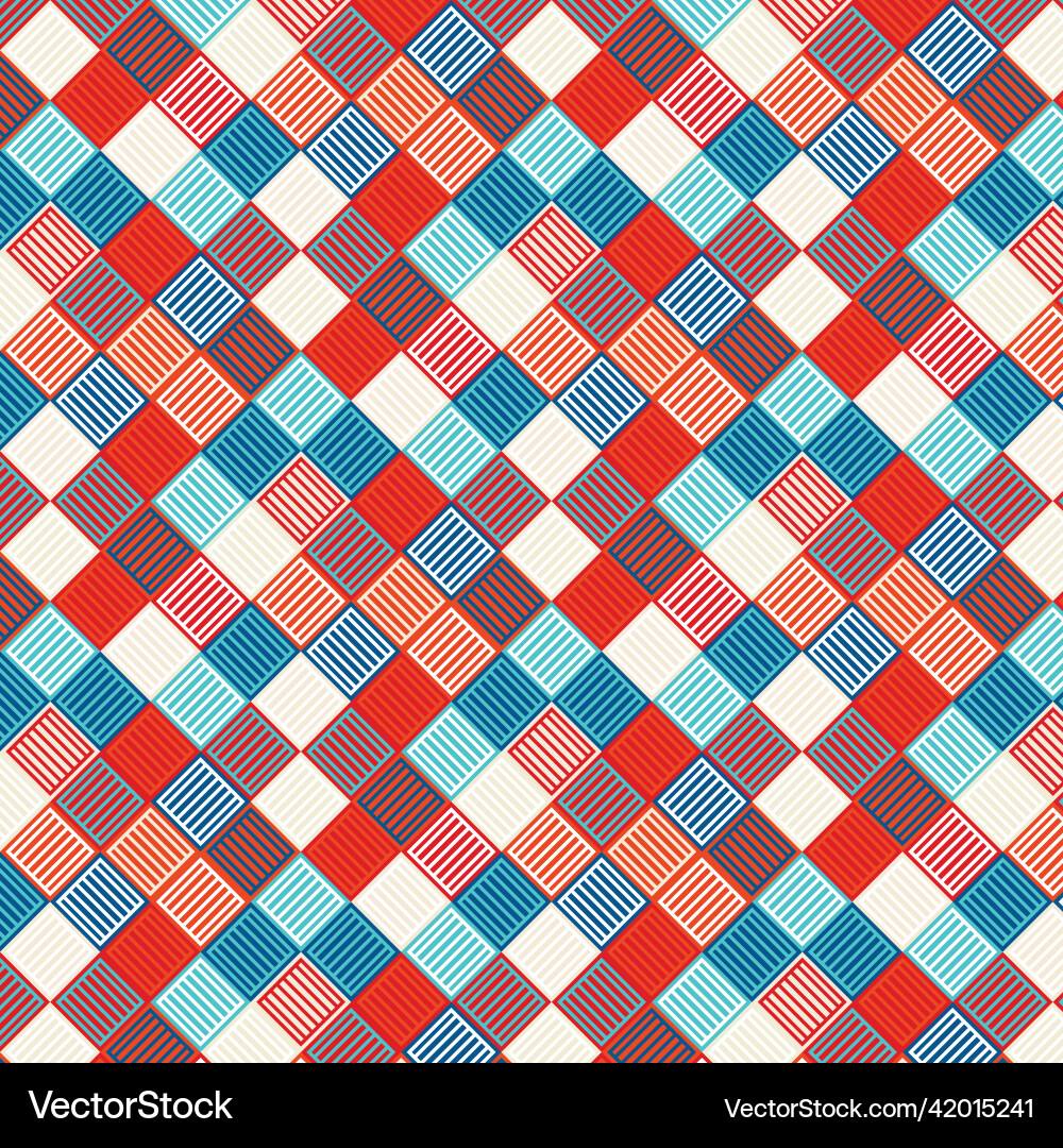 Seamless pattern with squares Vector Image
