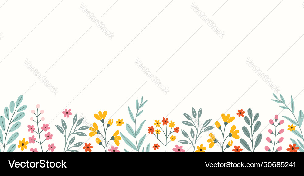 Spring rectangular celebration background Vector Image