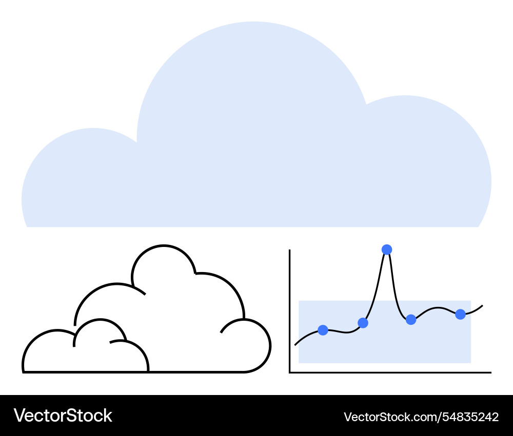 Cloud computing and data analysis integrating Cloud computing and data analysis integrating vector image