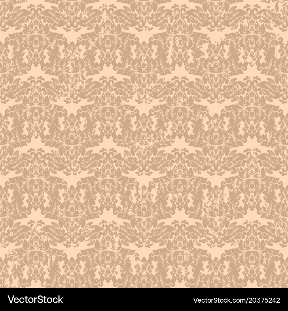 Damask seamless pattern intricate design Vector Image