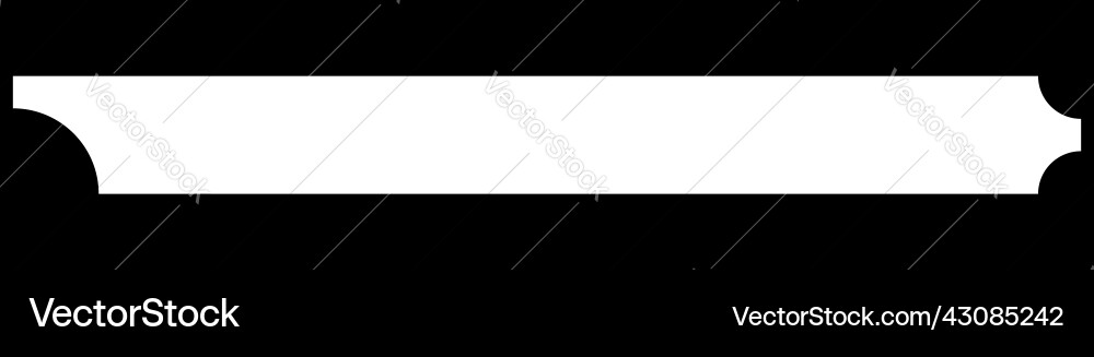 Geometric button banner bar rectangle shape Vector Image