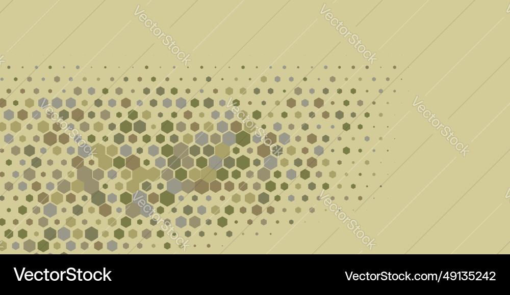 Geometric multi size hexagon with color Vector Image