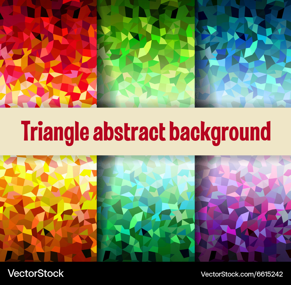 Geometric Triangular Mesh vector image