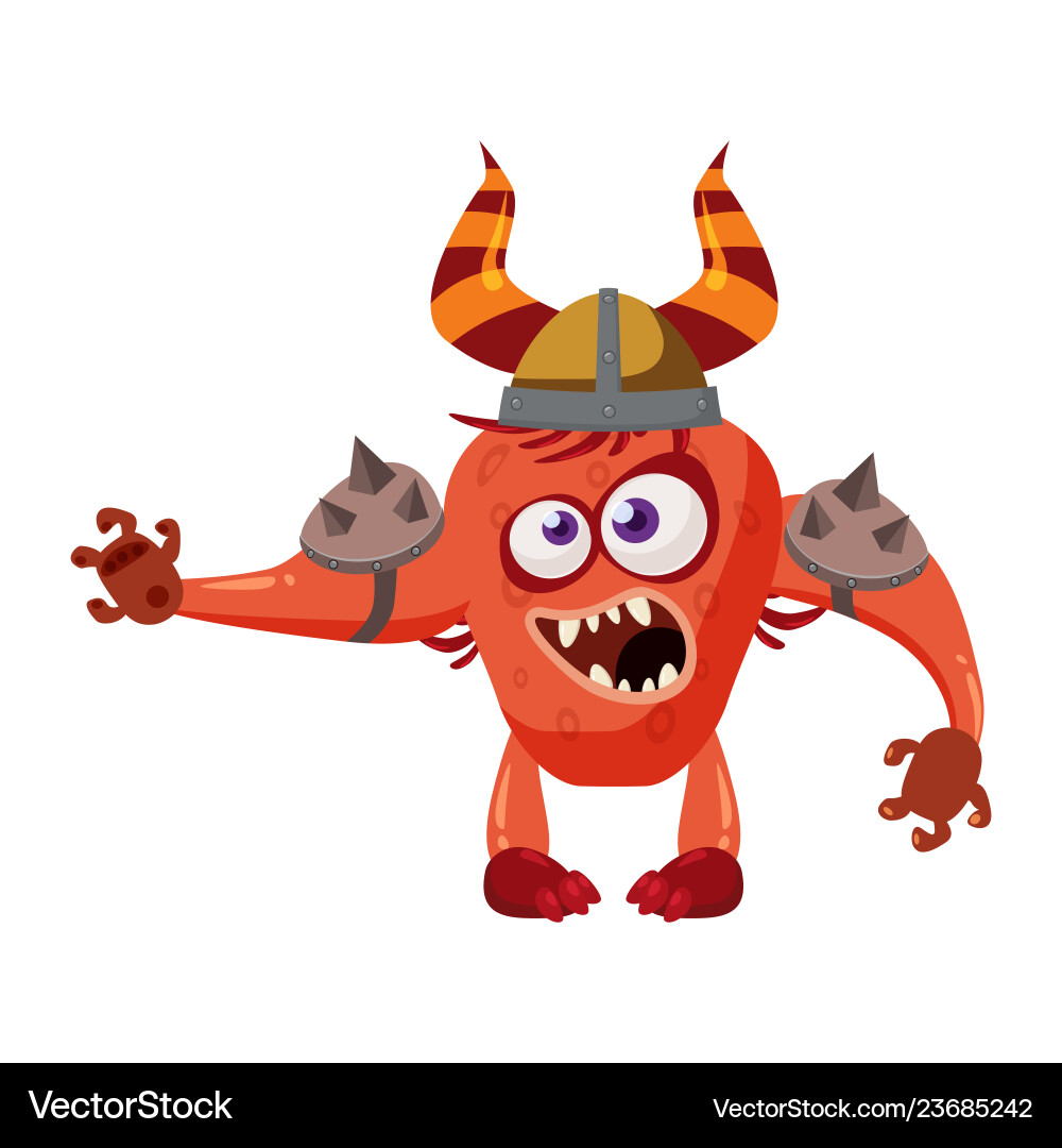 Goblin troll cute funny fairytale character Goblin troll cute funny fairytale character vector image