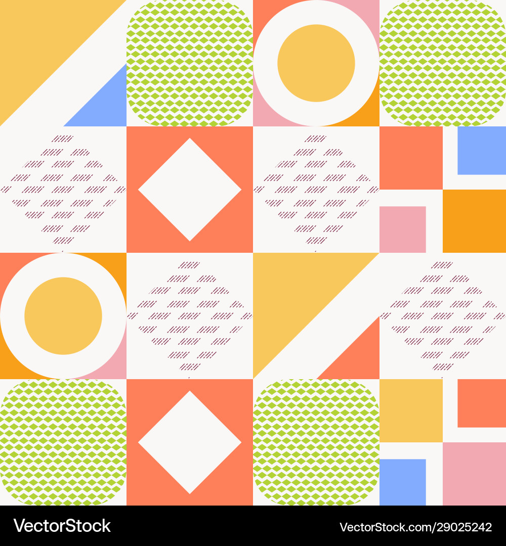 Minimalist geometry with simple shapes design vector image