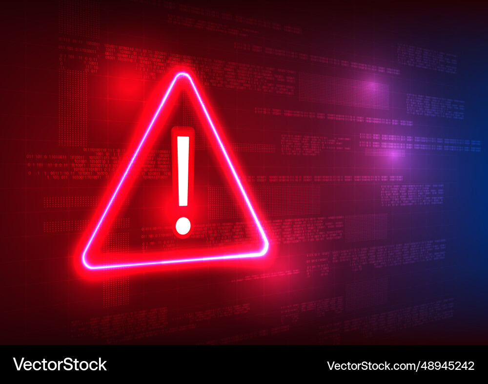 Notification technology alert symbol with numeric Notification technology alert symbol with numeric vector image