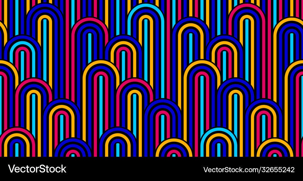 Seamless linear geometric minimalistic pattern Seamless linear geometric minimalistic pattern Vector Image