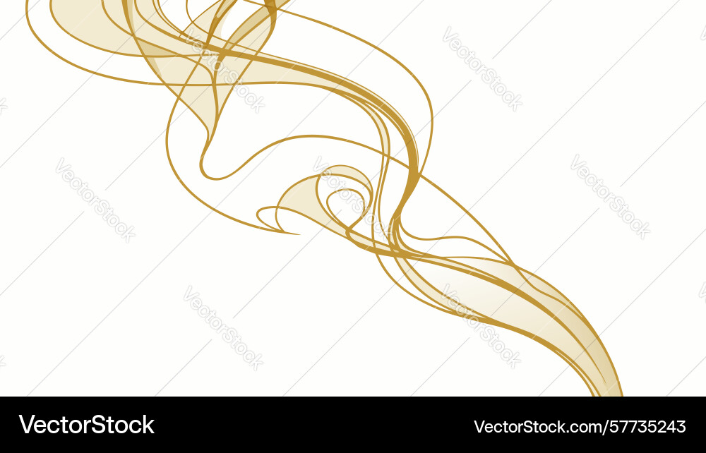Abstract flowing smoke pattern symbolizing vector image