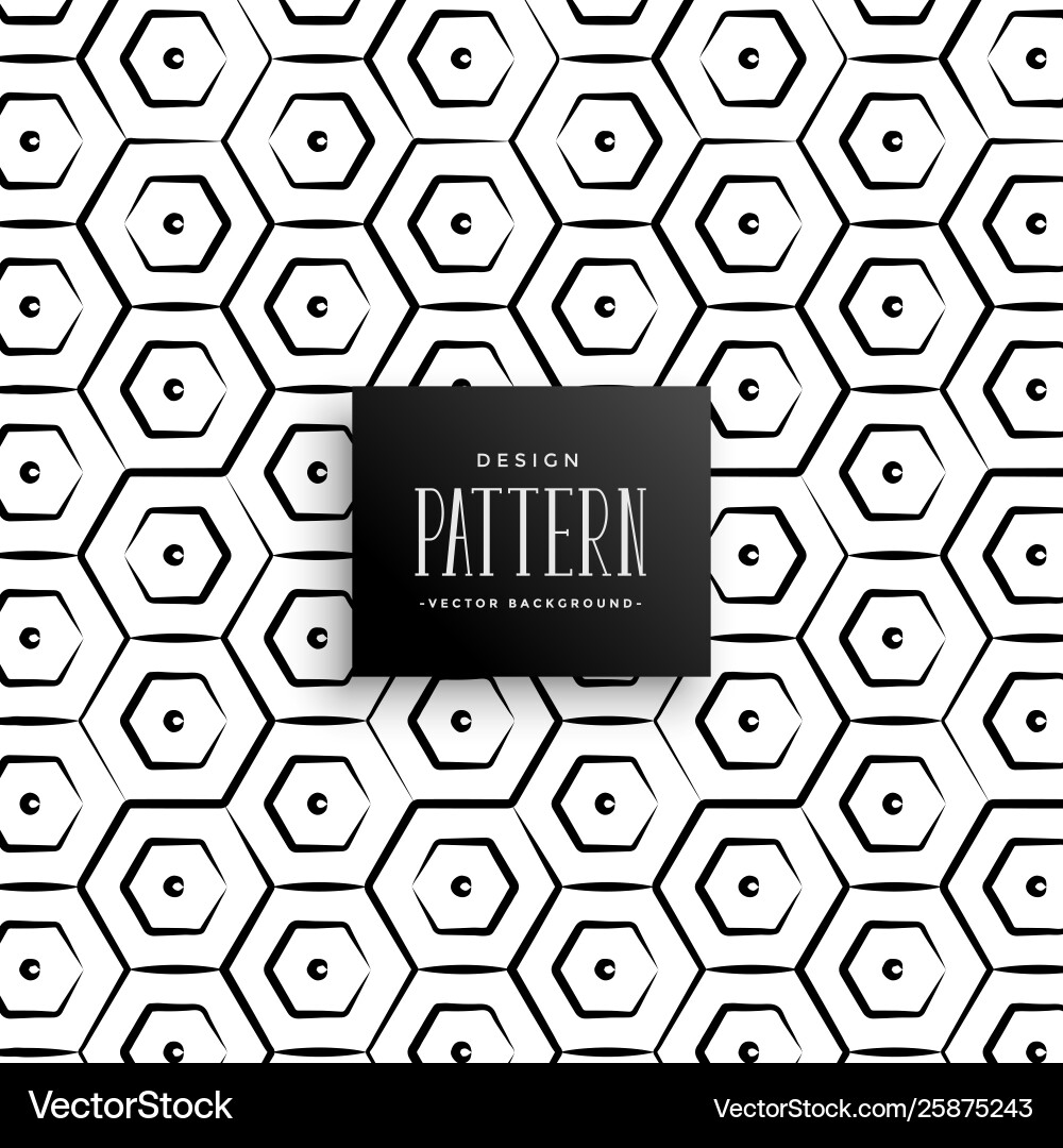 Abstract hexagonal shape line pattern background Abstract hexagonal shape line pattern background vector image