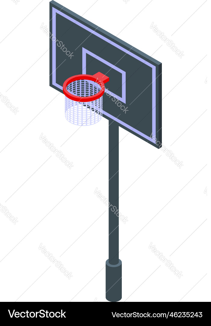 Basketballbrett Ikone isometrischer Fußballmann Basketballbrett Ikone isometrischer Fußballmann vektorbild
