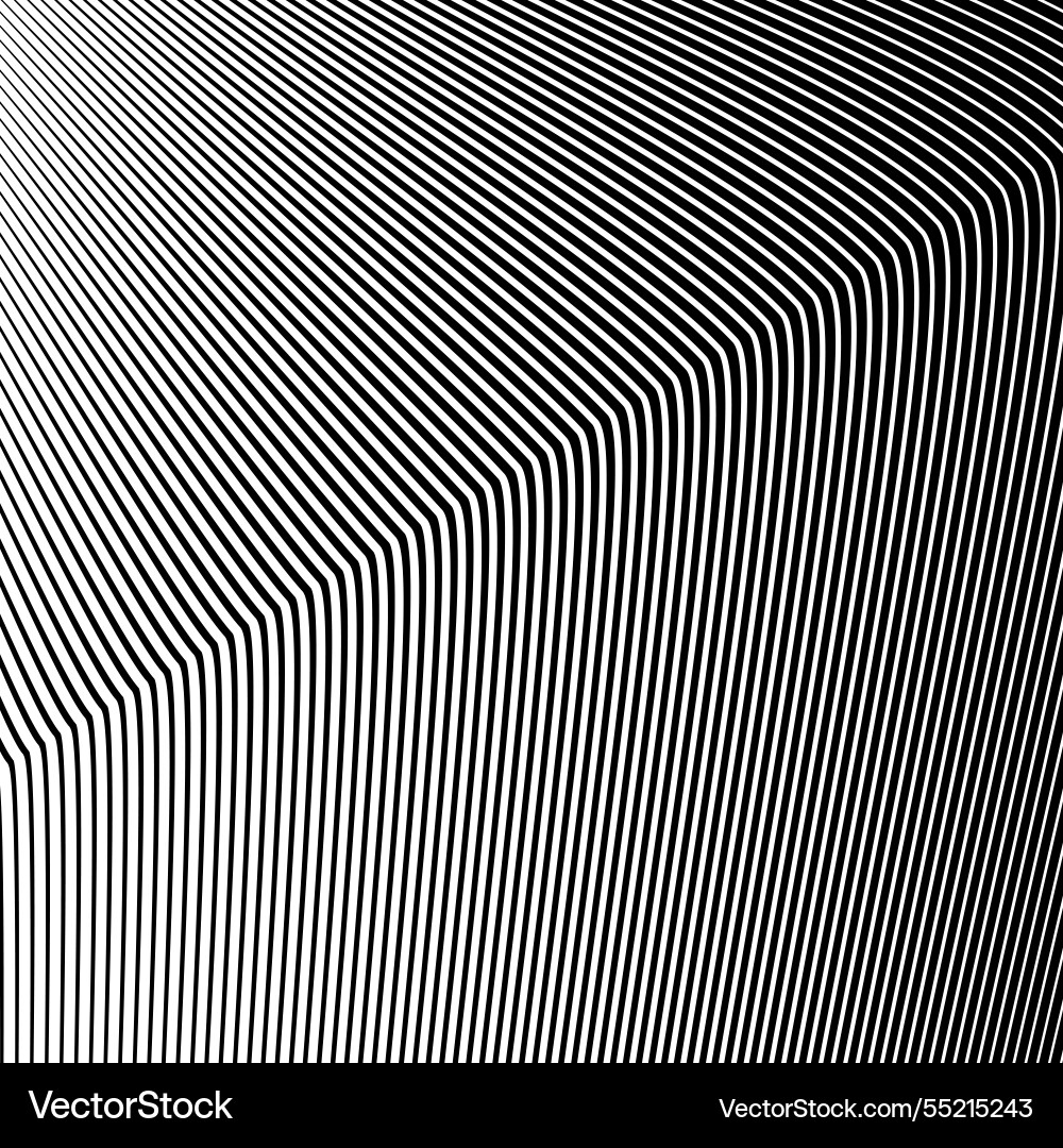 Black and white stripes curve line pattern image Black and white stripes curve line pattern image Vector Image