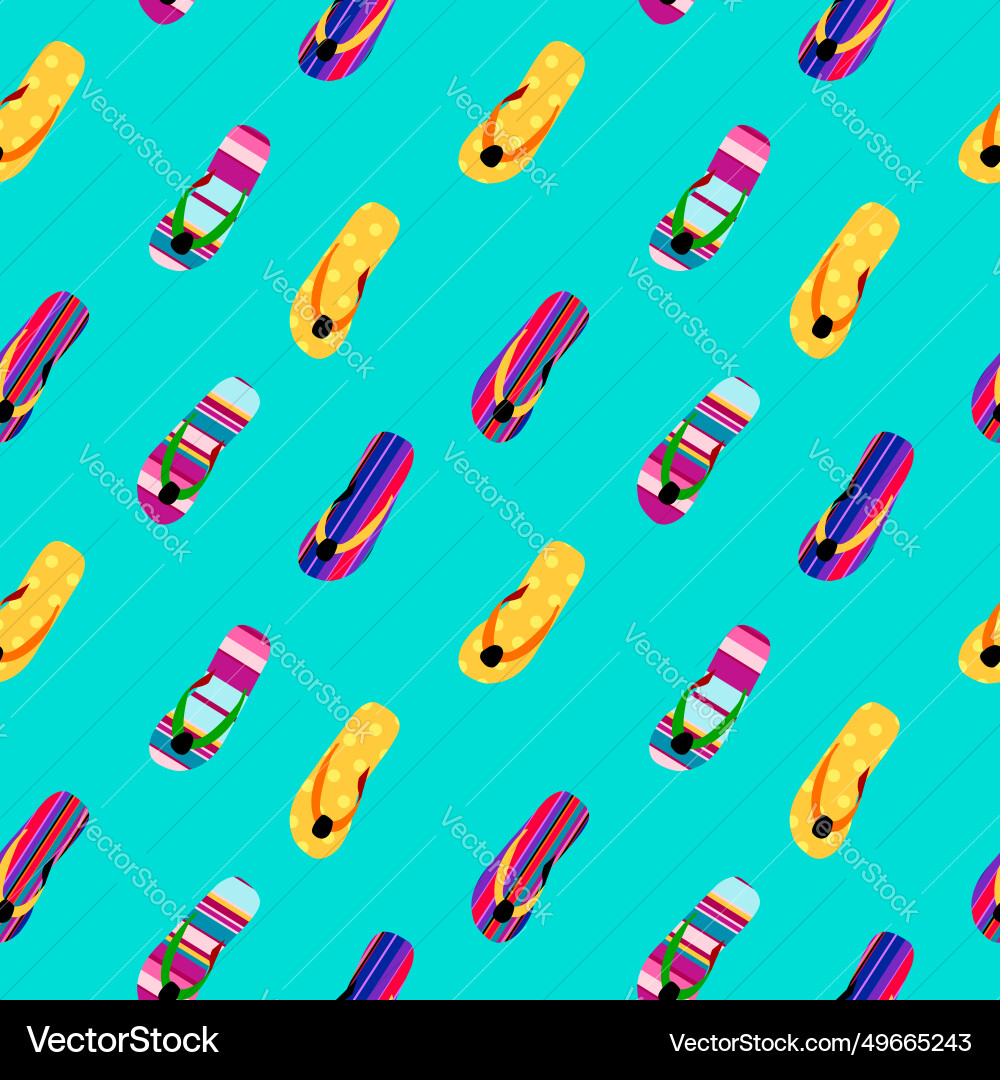 Flip flop print pattern seamless Vector Image