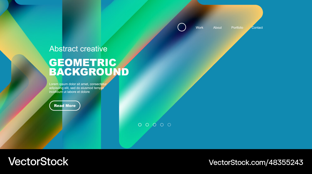 Fluid gradient triangles landing page background Fluid gradient triangles landing page background Vector Image