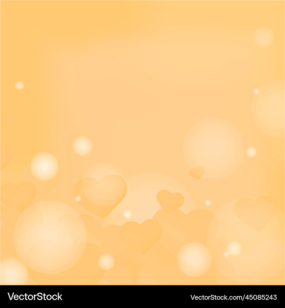 Heart bubble bokeh pattern background Heart bubble bokeh pattern background vector image