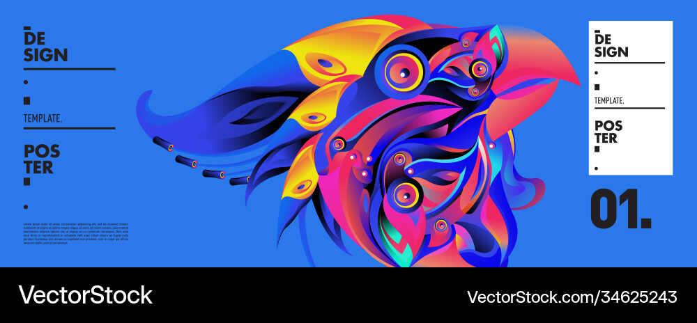 Landing page background template with colorful Landing page background template with colorful vector image