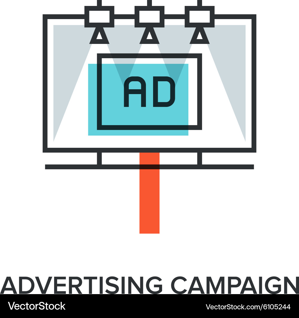 Advertising campaign Royalty Free Vector Image