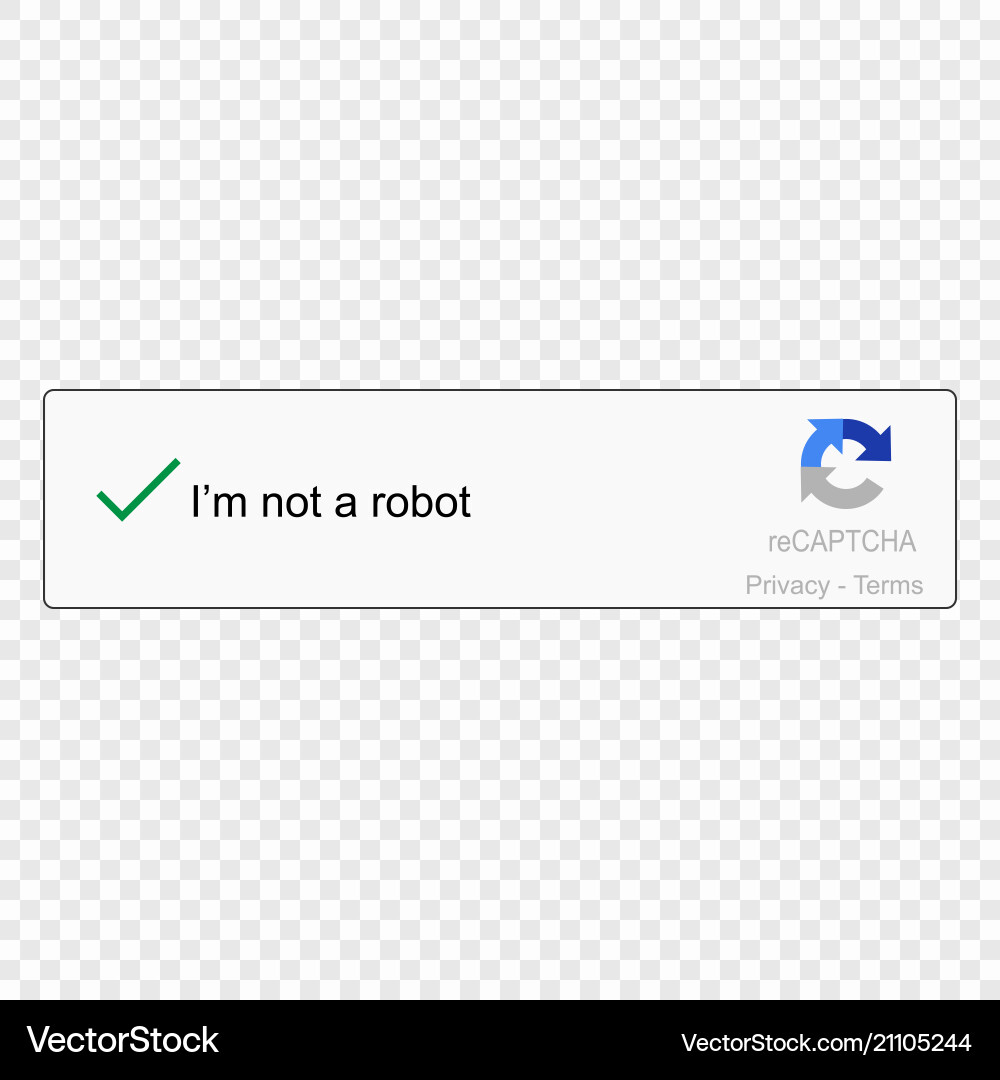 Captcha Robot Icon vector image