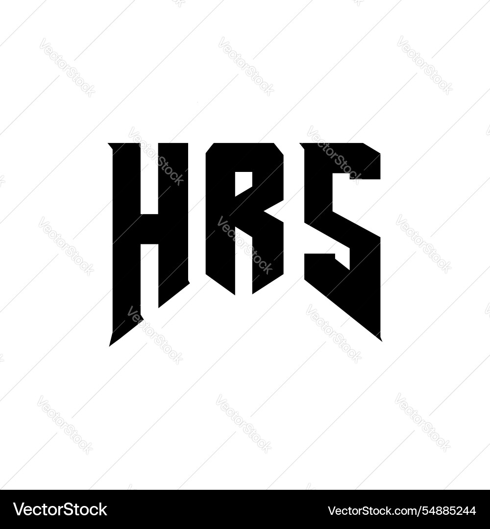 Hrs Letter Logo Design für Technologieunternehmen Hrs Letter Logo Design für Technologieunternehmen vektorbild