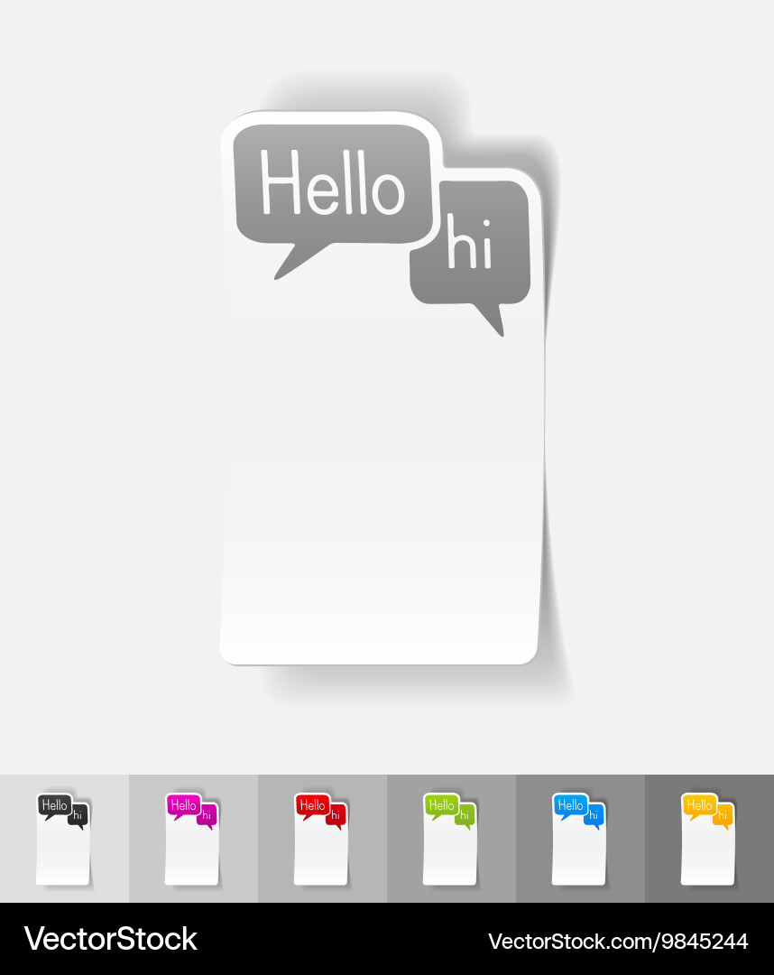 Realistic design element chat Vector Image