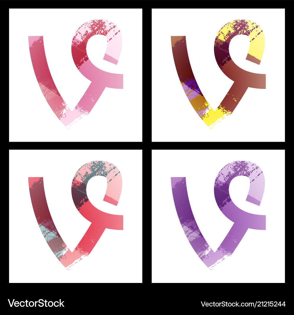 Set of social networking icons web design flat Vector Image