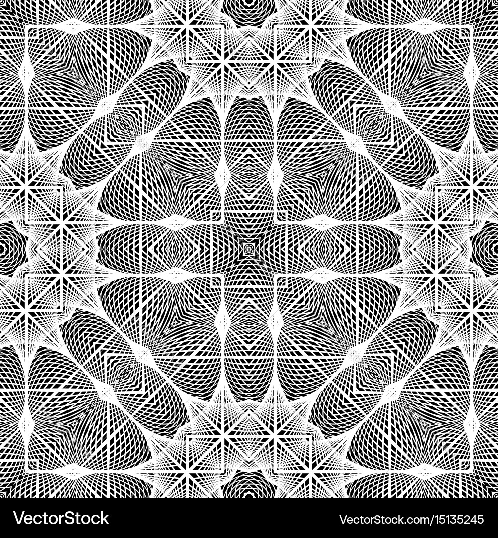 Design seamless monochrome grid pattern Vector Image